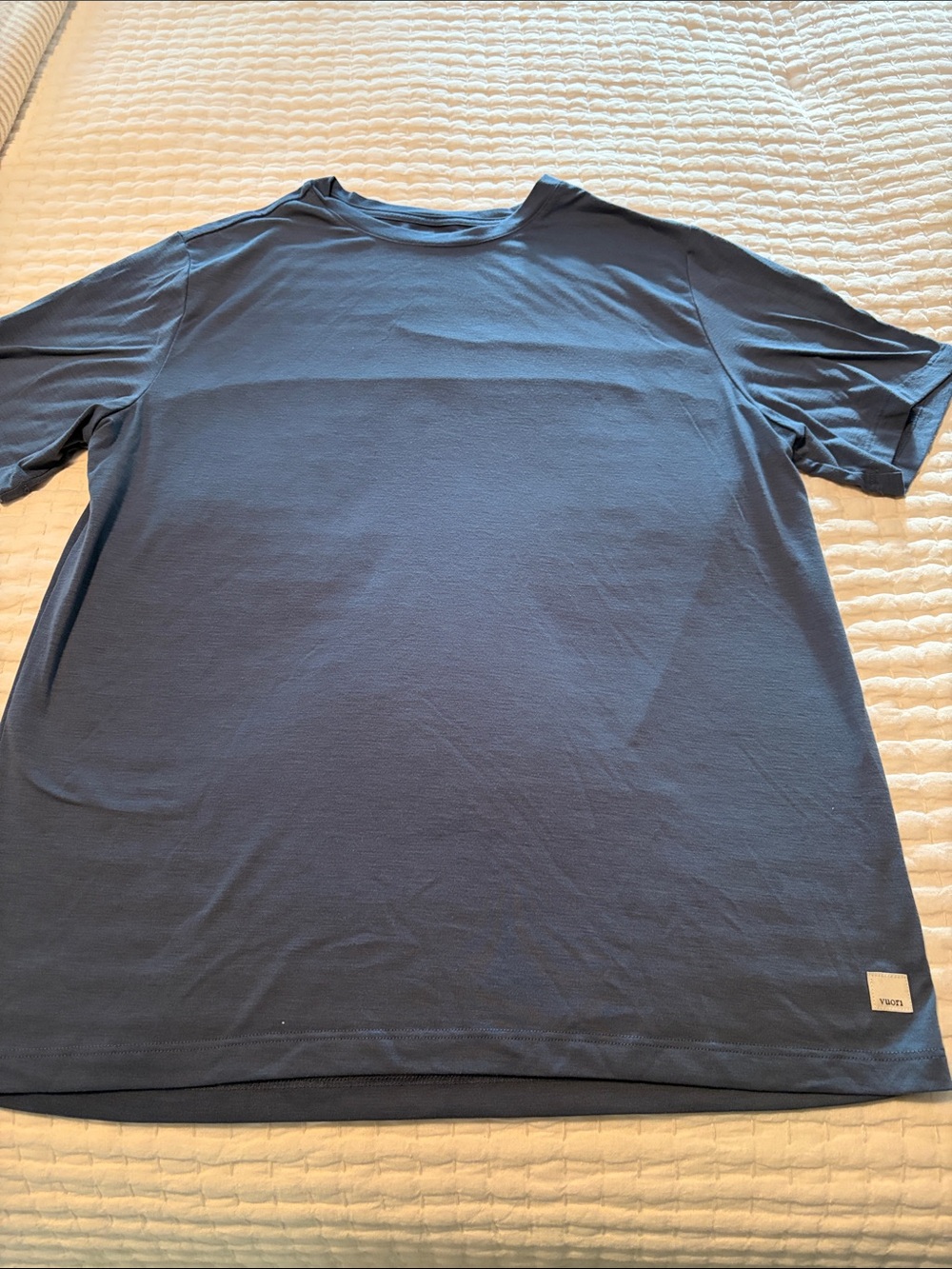 Vuori Crew Neck T-Shirt in Slate Blue